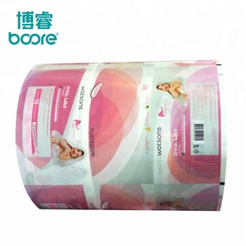 Wet wipes packaging--plastic film