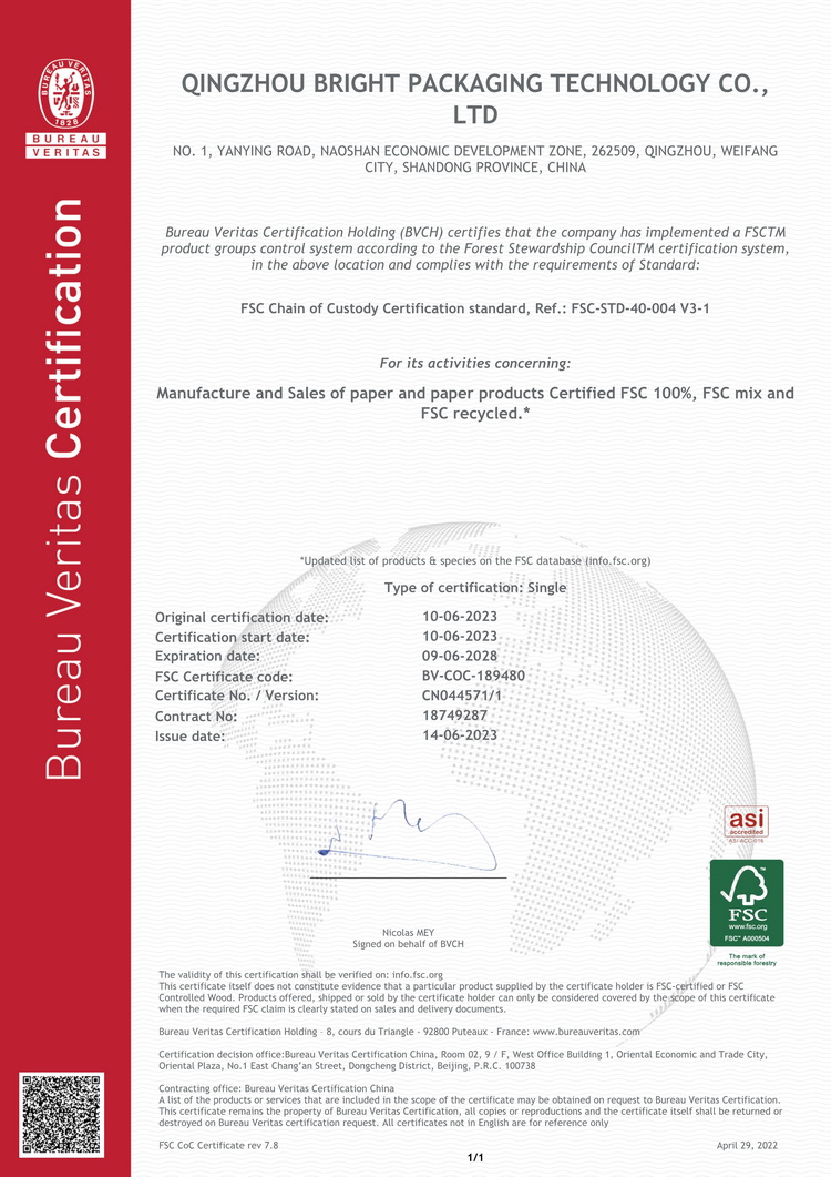FSC certification FSC certification